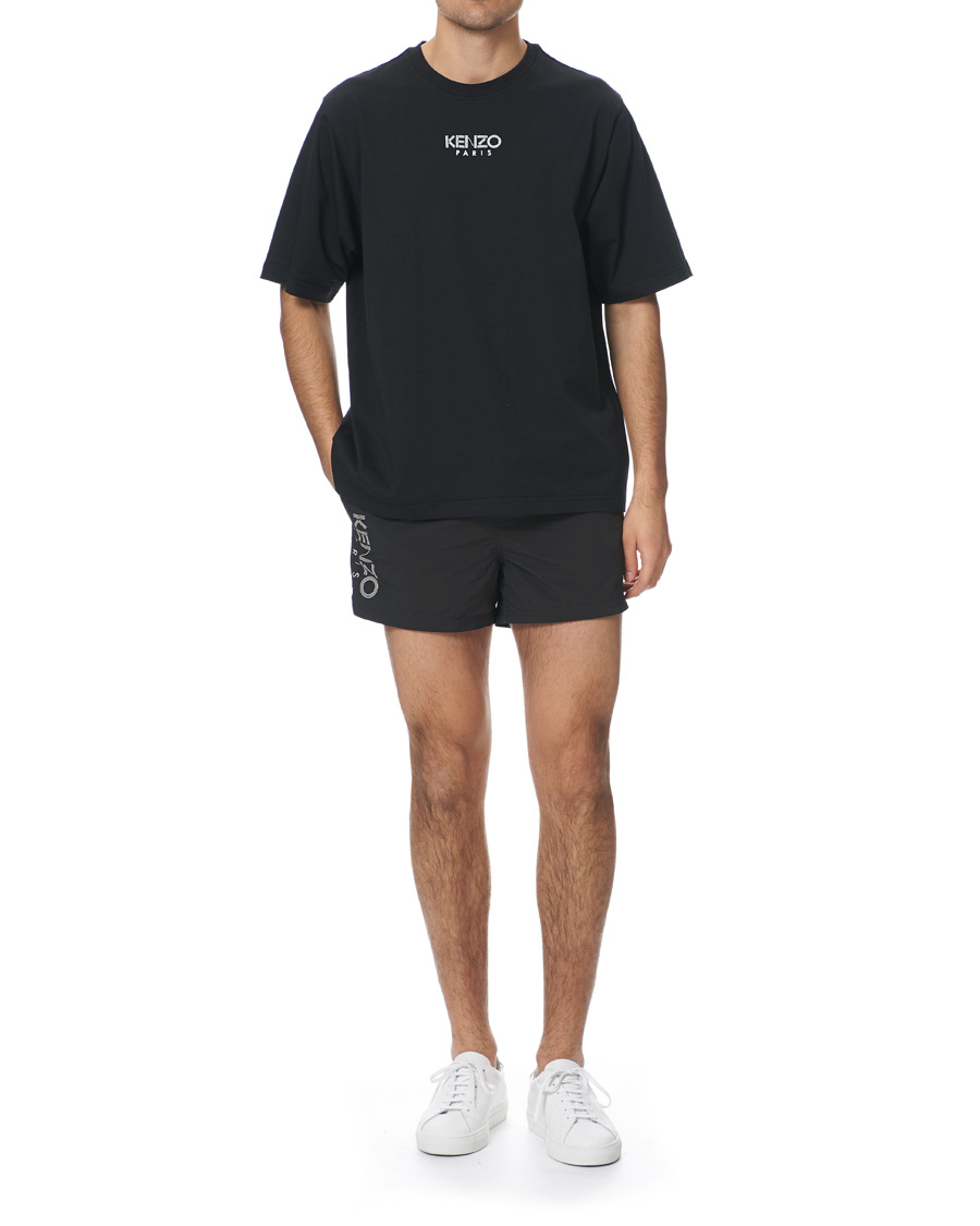 Herre | T-Shirts | KENZO | Oversized Paris Crew Neck Tee Black