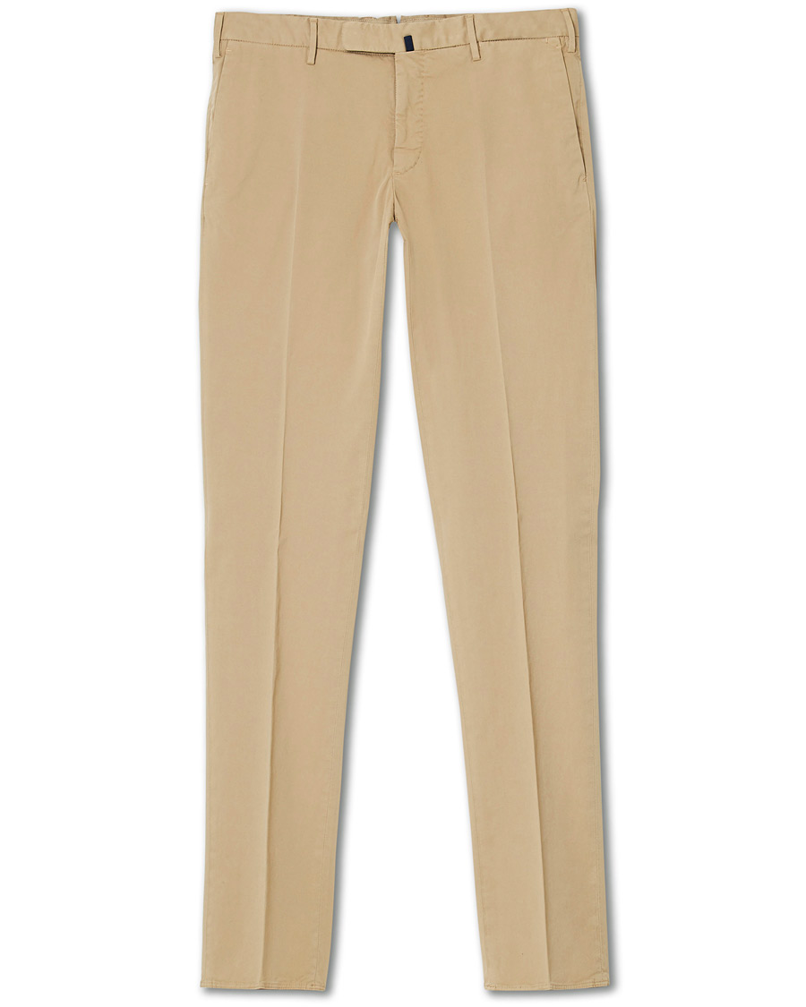 Herre | Bukser | Incotex | Slim Fit Stretch Chinos Sand