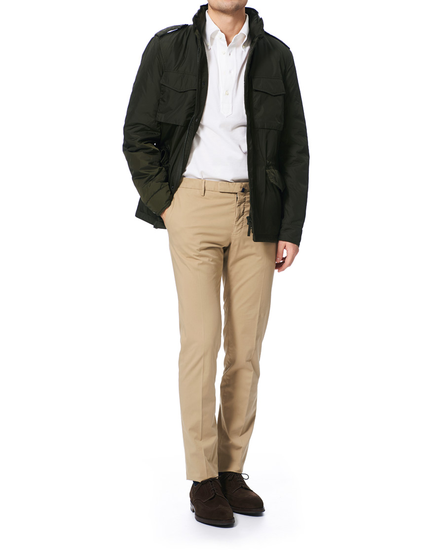Herre | Bukser | Incotex | Slim Fit Stretch Chinos Sand