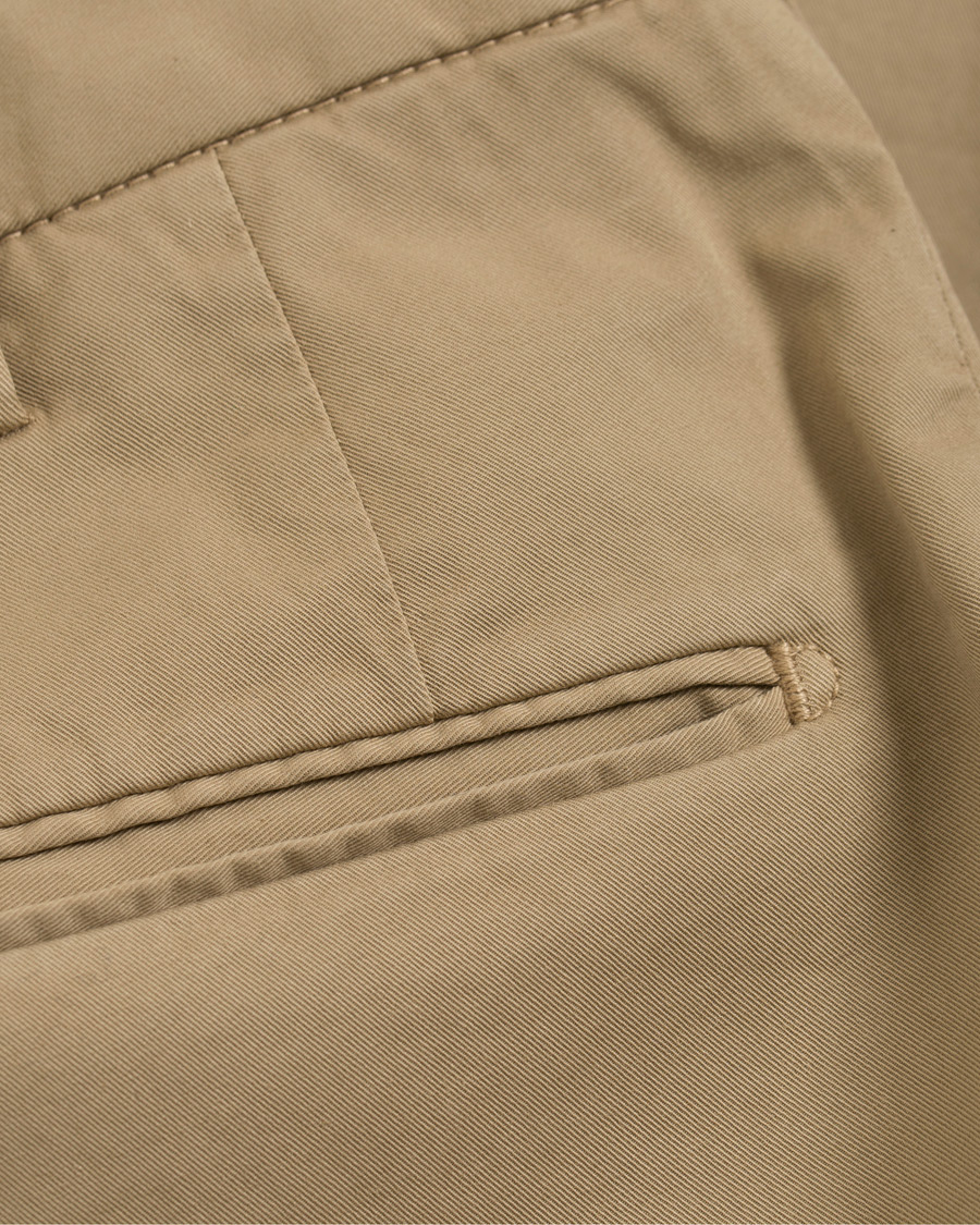 Herre | Bukser | Incotex | Slim Fit Stretch Chinos Sand