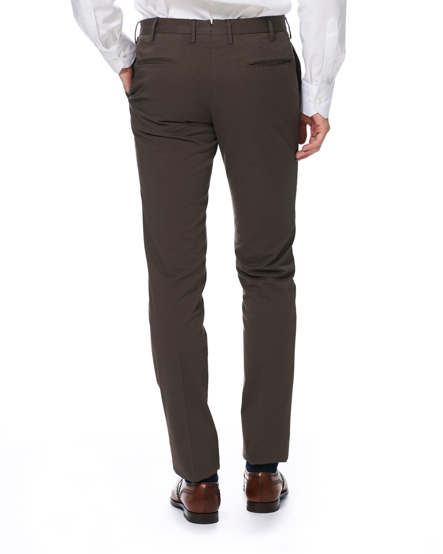 Herre | Bukser | Incotex | Slim Fit Stretch Chinos Dark Brown