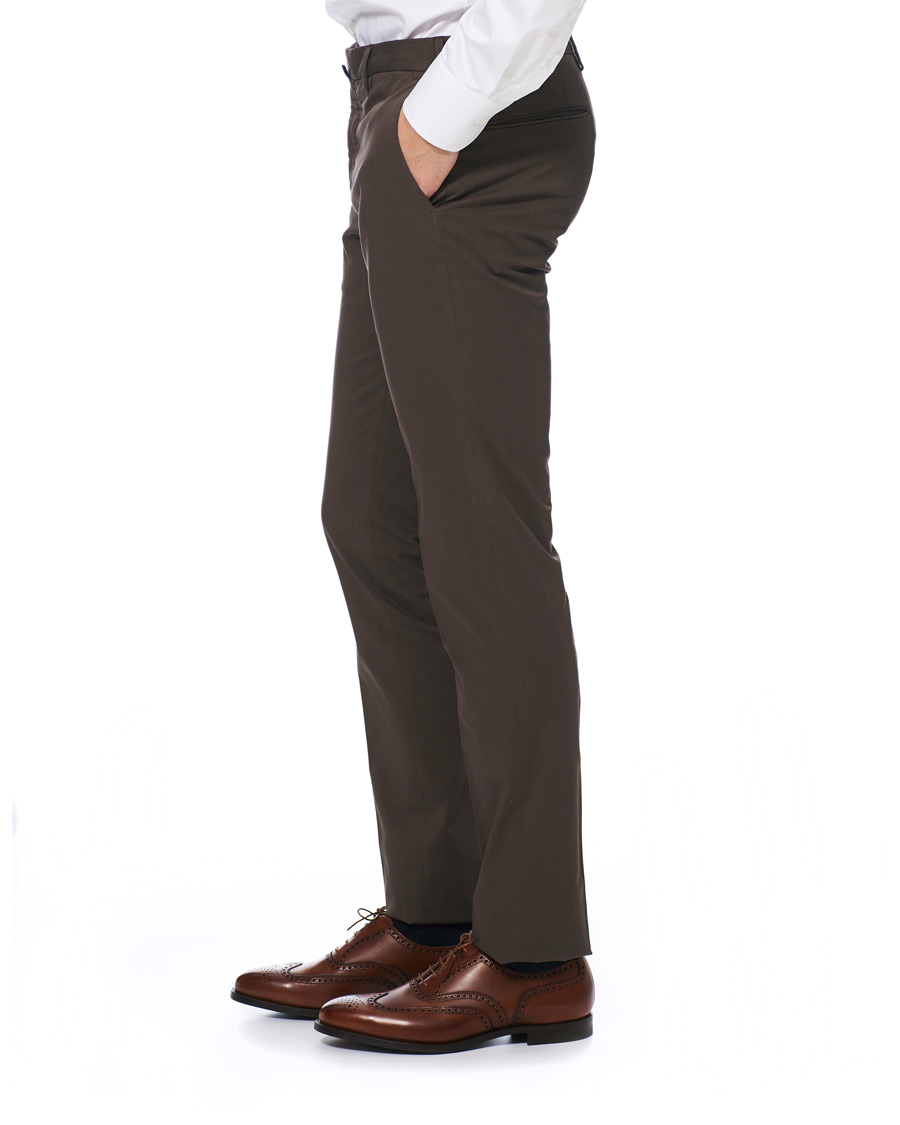 Herre | Bukser | Incotex | Slim Fit Stretch Chinos Dark Brown