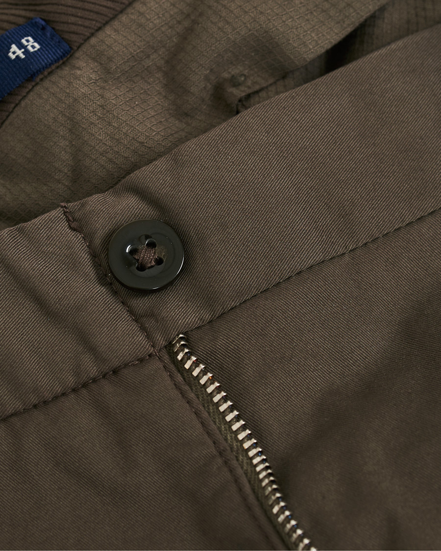 Herre | Bukser | Incotex | Slim Fit Stretch Chinos Dark Brown
