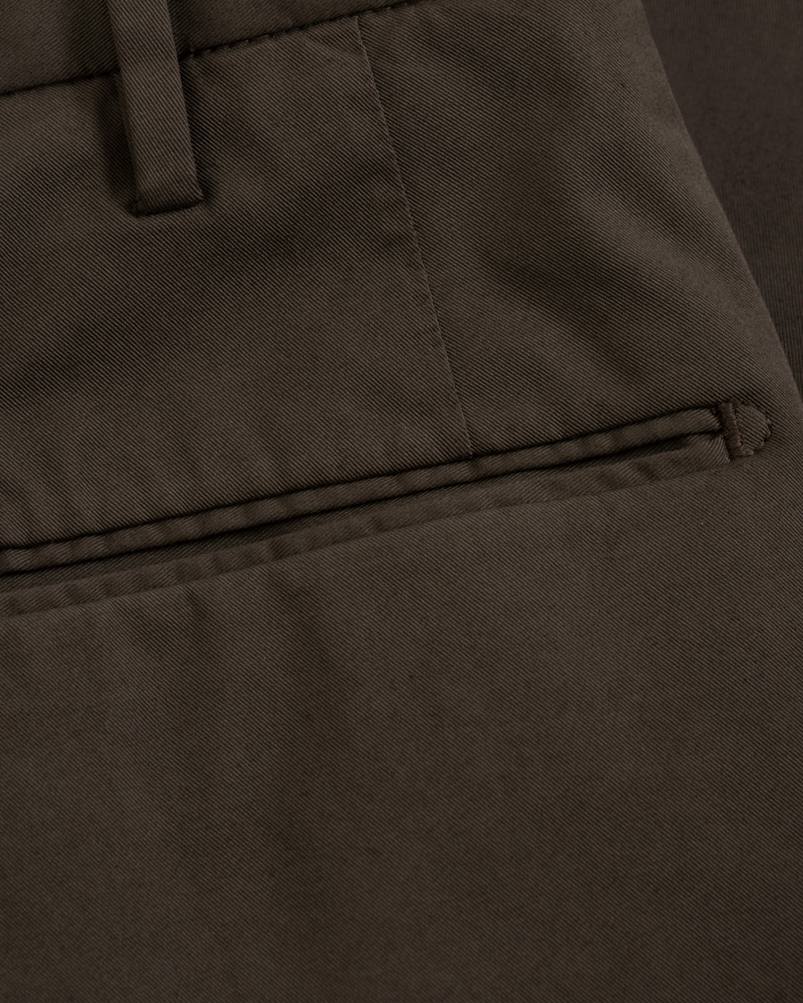 Herre | Bukser | Incotex | Slim Fit Stretch Chinos Dark Brown