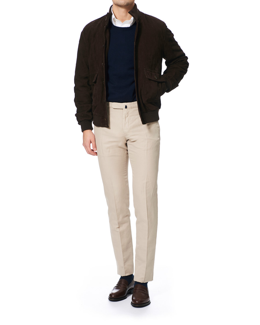 Herre | Bukser | Incotex | Slim Fit Chinolino Trousers Beige