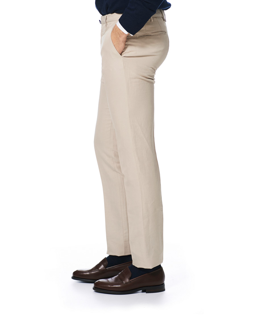 Herre | Bukser | Incotex | Slim Fit Chinolino Trousers Beige