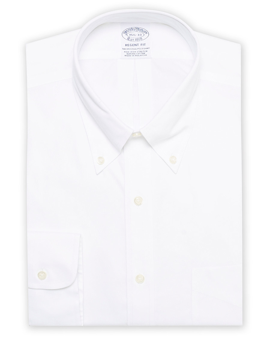Herre | Skjorter | Brooks Brothers | Regent Fit Non Iron Oxford Shirt White