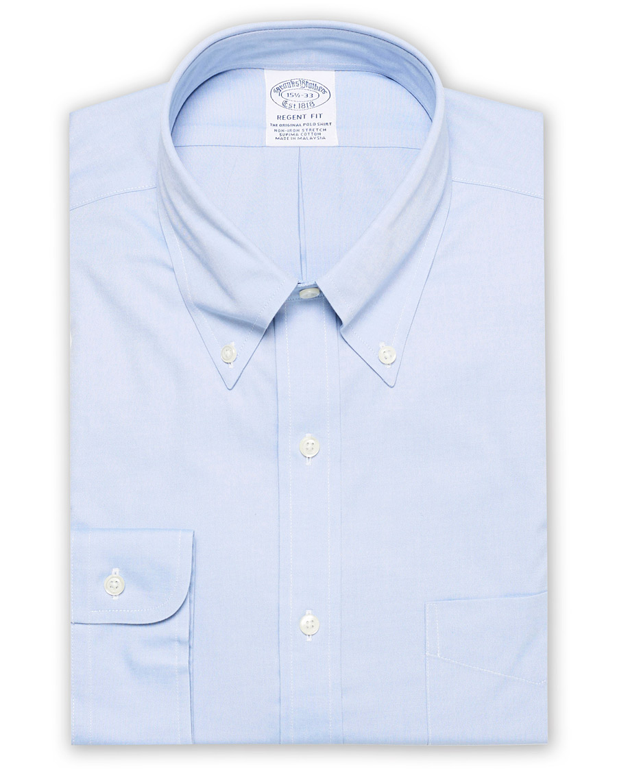 Herre | Skjorter | Brooks Brothers | Regent Fit Non Iron Oxford Shirt Light Blue