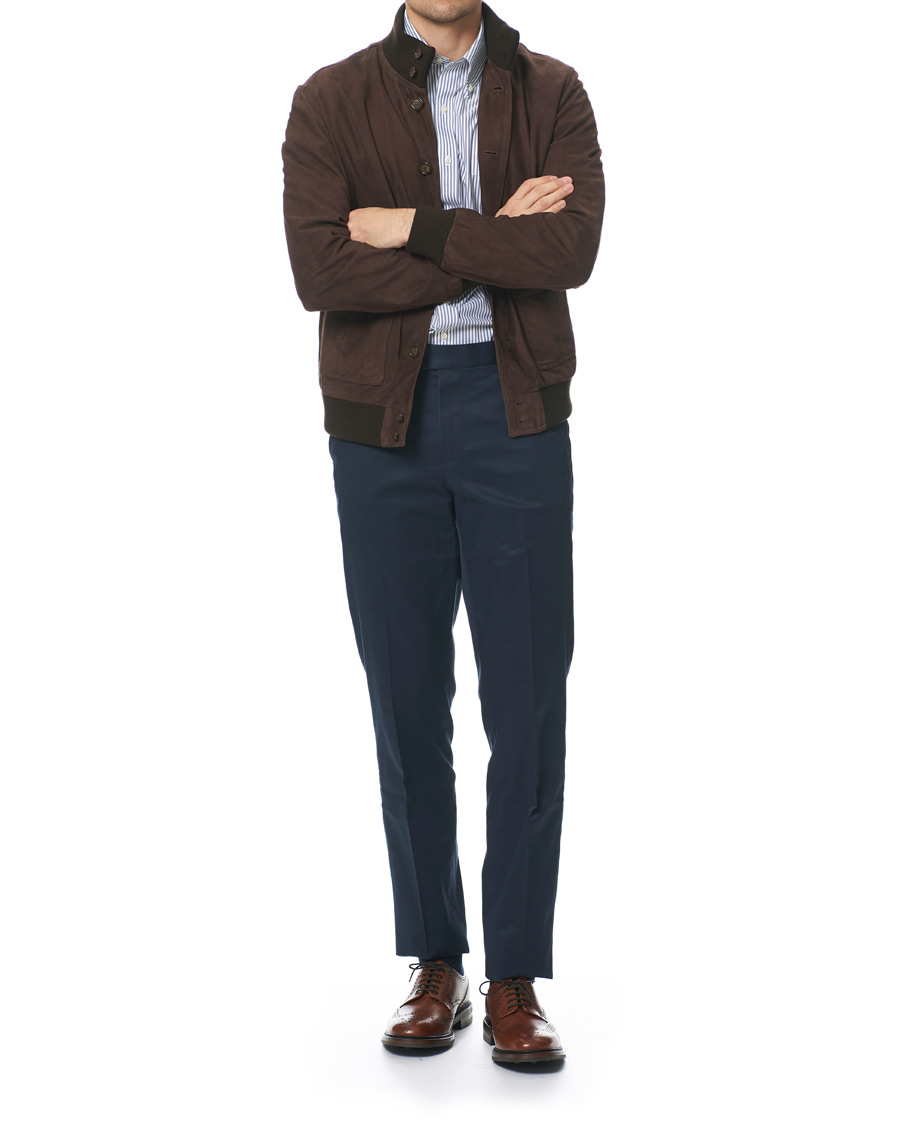 Herre | Skjorter | Brooks Brothers | Regent Fit Non Iron Stripe Shirt Dark Blue
