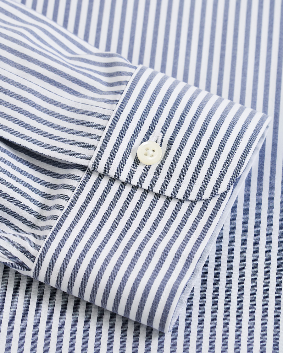 Herre | Skjorter | Brooks Brothers | Regent Fit Non Iron Stripe Shirt Dark Blue