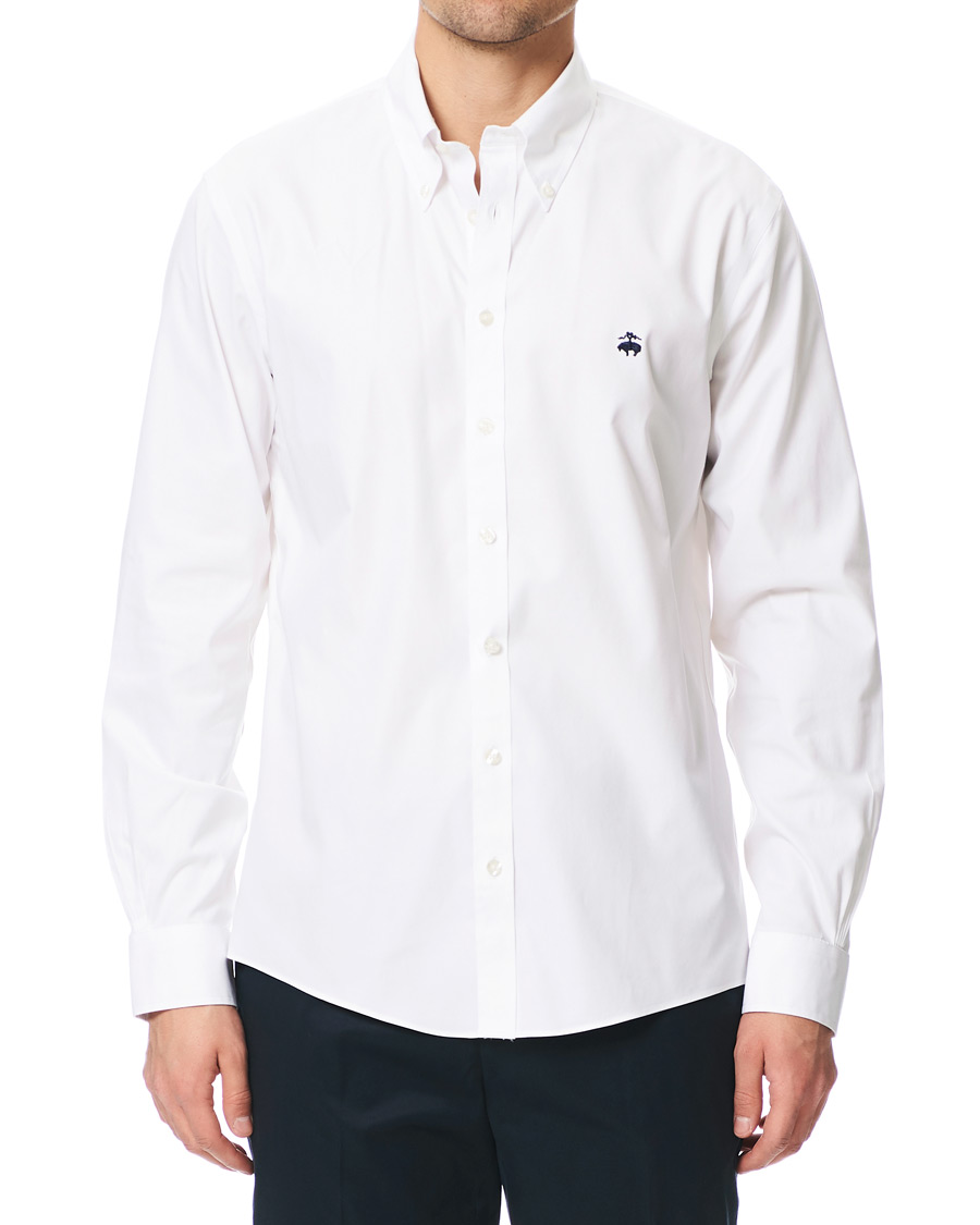 Herre | Skjorter | Brooks Brothers | Milano Fit Non Iron Button Down Shirt White