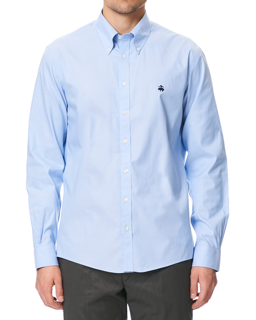 Herre | Skjorter | Brooks Brothers | Milano Fit Button Down Shirt Light Blue