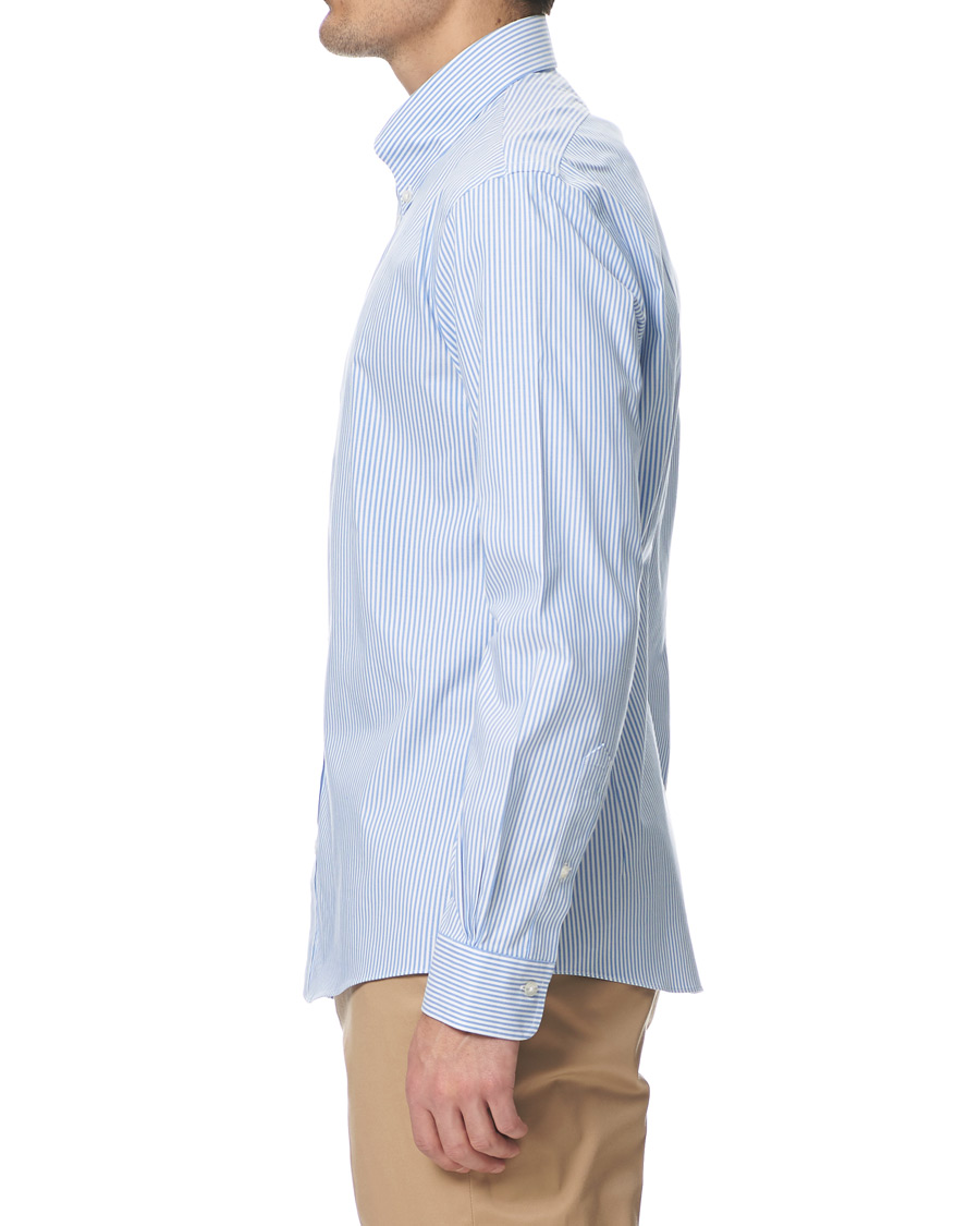 Herre | Skjorter | Brooks Brothers | Milano Fit Non Iron Striped Shirt Light Blue