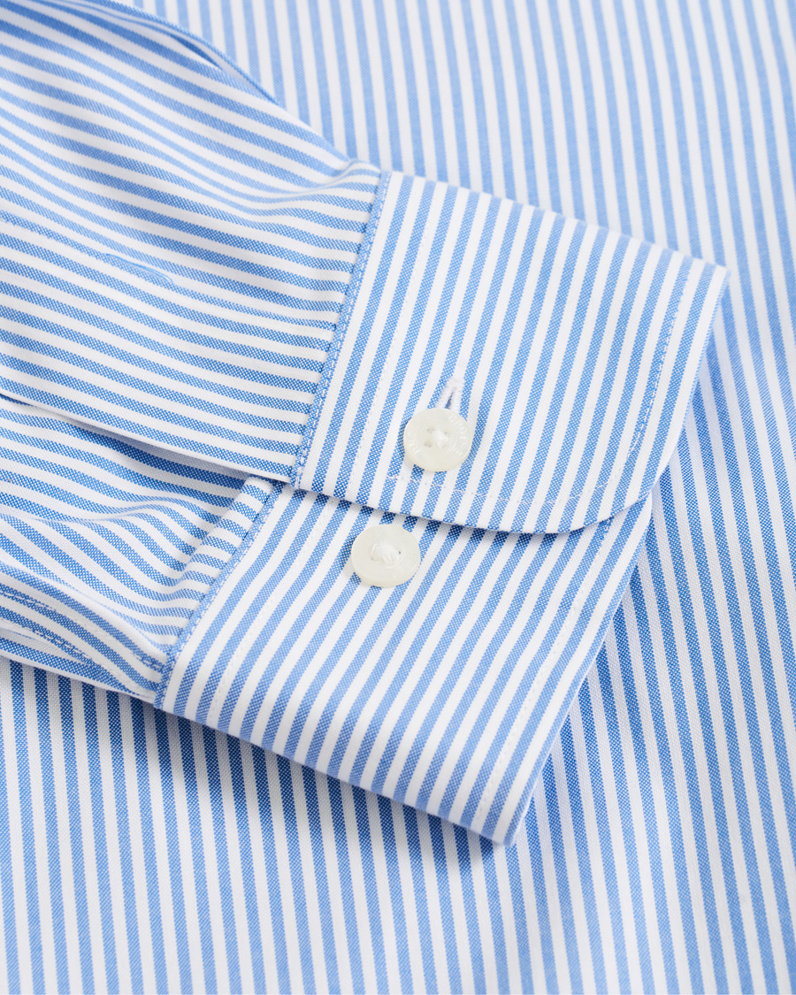 Herre | Skjorter | Brooks Brothers | Milano Fit Non Iron Striped Shirt Light Blue
