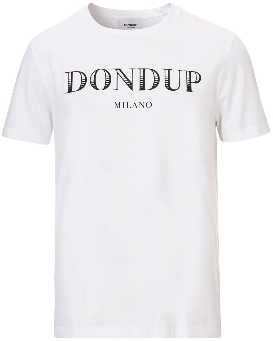 Herre | T-Shirts | Dondup | T-Shirt Logo White
