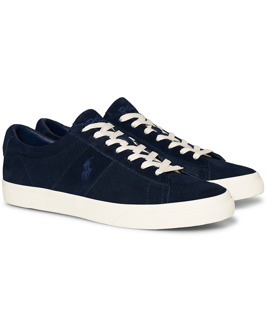 Herre | Polo Ralph Lauren Sayer Perforated Sneaker Navy Suede | Polo Ralph Lauren | Sayer Perforated Sneaker Navy Suede