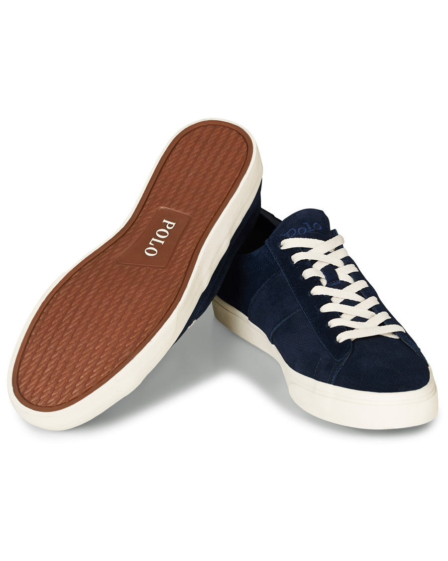 Herre | Polo Ralph Lauren Sayer Perforated Sneaker Navy Suede | Polo Ralph Lauren | Sayer Perforated Sneaker Navy Suede