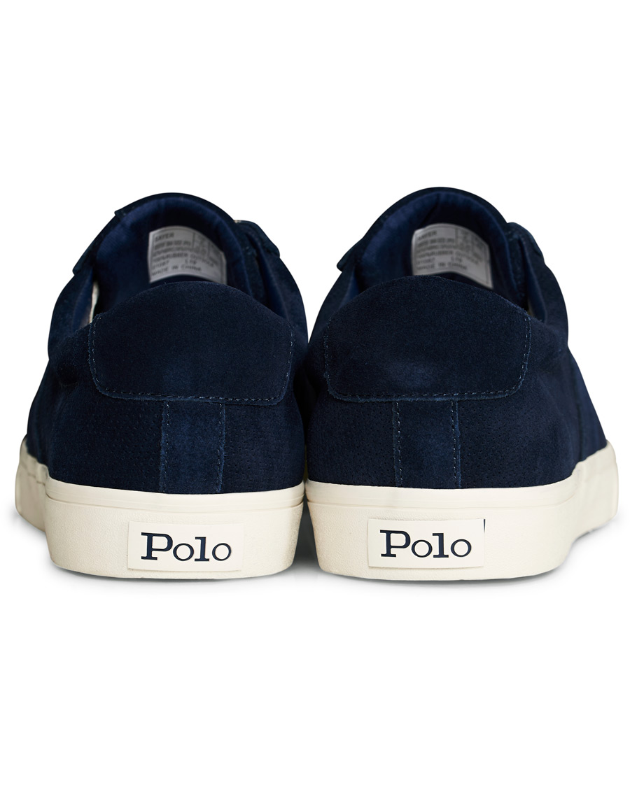 Herre | Polo Ralph Lauren Sayer Perforated Sneaker Navy Suede | Polo Ralph Lauren | Sayer Perforated Sneaker Navy Suede