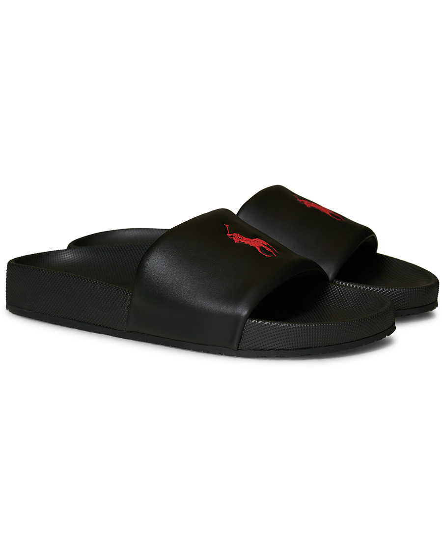 Herre | Polo Ralph Lauren Cayson Slides Black | Polo Ralph Lauren | Cayson Slides Black