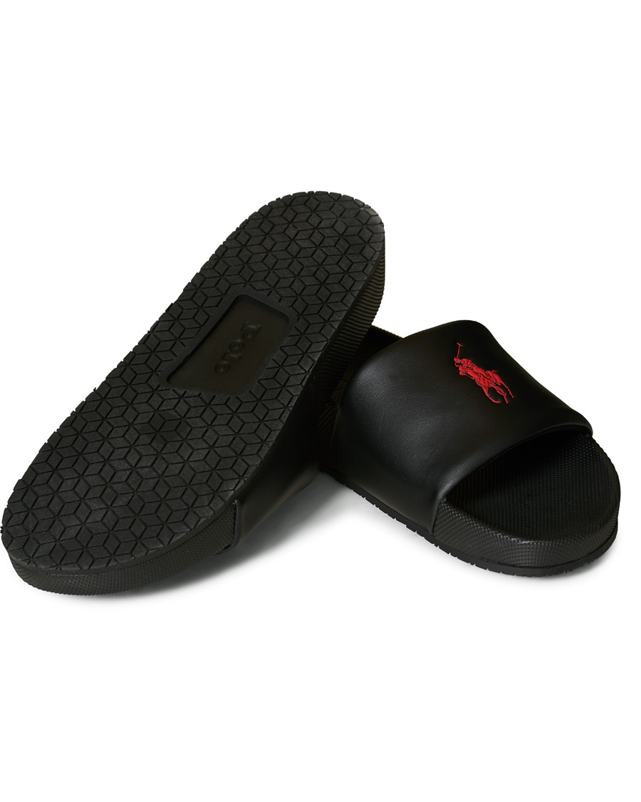 Herre | Polo Ralph Lauren Cayson Slides Black | Polo Ralph Lauren | Cayson Slides Black