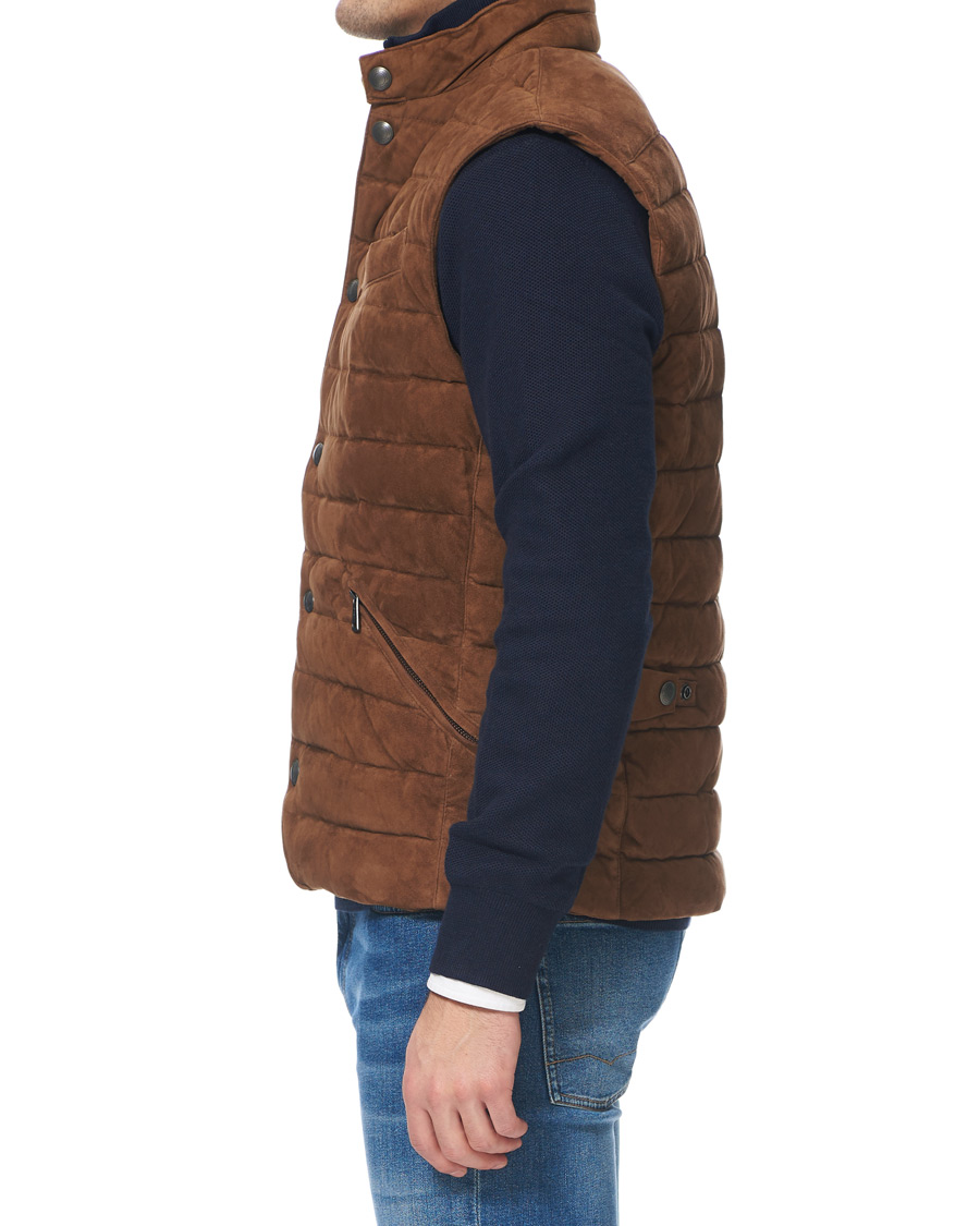 Herre | Jakker | Polo Ralph Lauren | Suede Vest Brown
