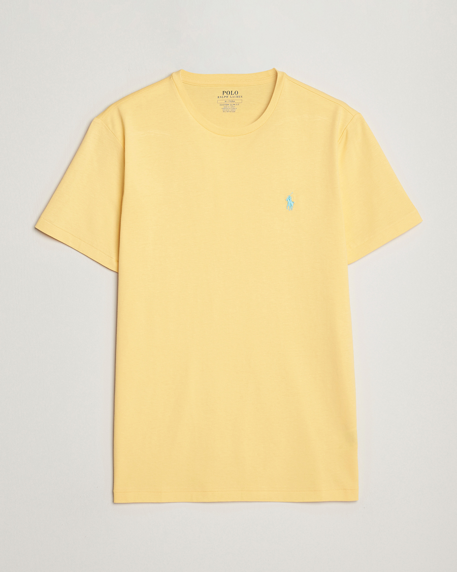Herre | T-Shirts | Polo Ralph Lauren | Crew Neck T-shirt Corn Yellow