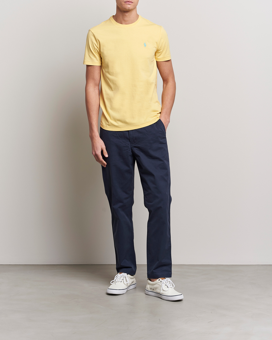 Herre | T-Shirts | Polo Ralph Lauren | Crew Neck T-shirt Corn Yellow