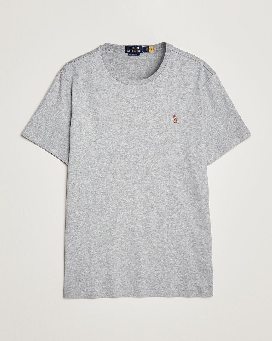 Herre |  | Polo Ralph Lauren | Luxury Pima Cotton Crew Neck T-Shirt Andover Heather