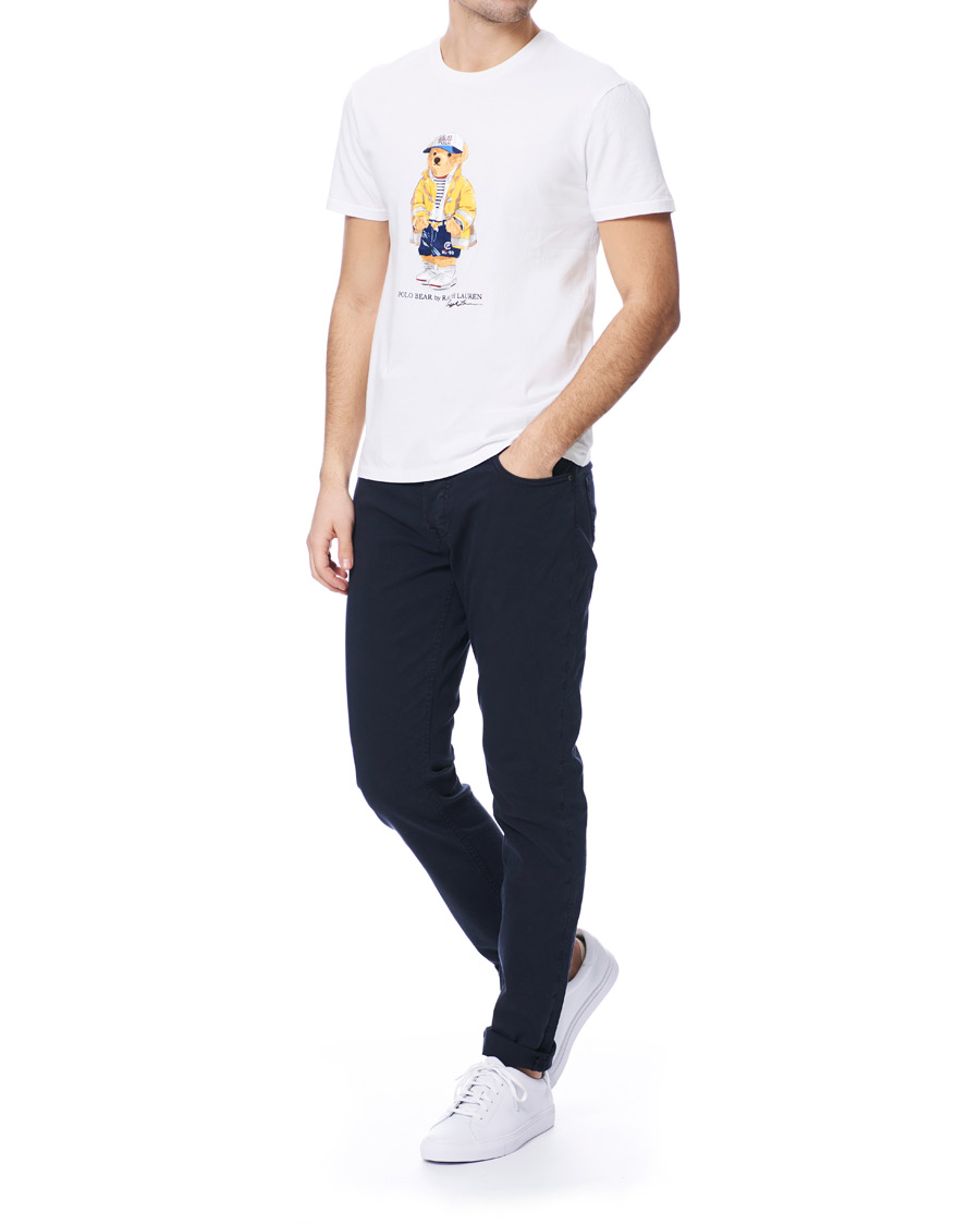 Herre | T-Shirts | Polo Ralph Lauren | Bear Crew Neck Tee White