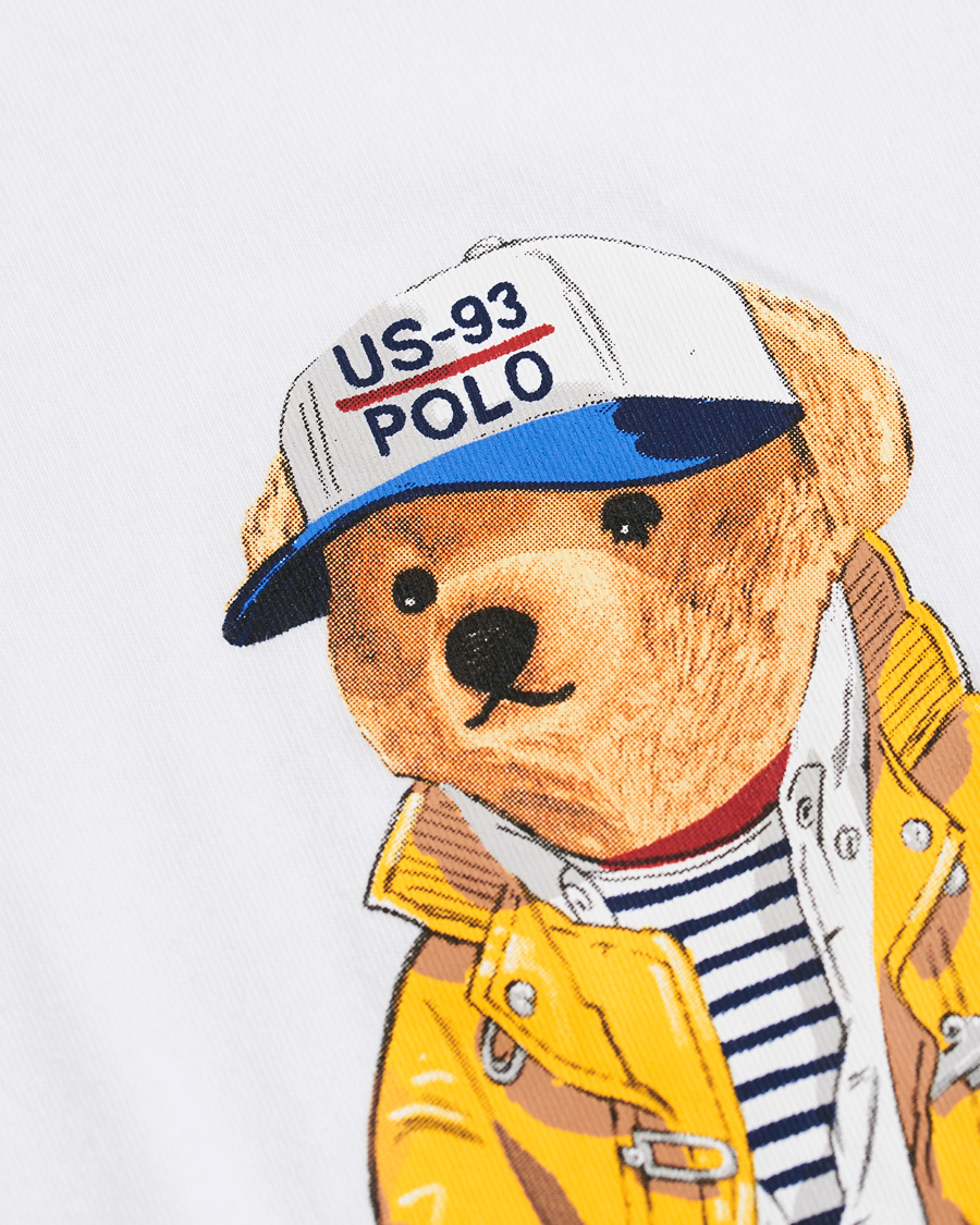 Herre | T-Shirts | Polo Ralph Lauren | Bear Crew Neck Tee White