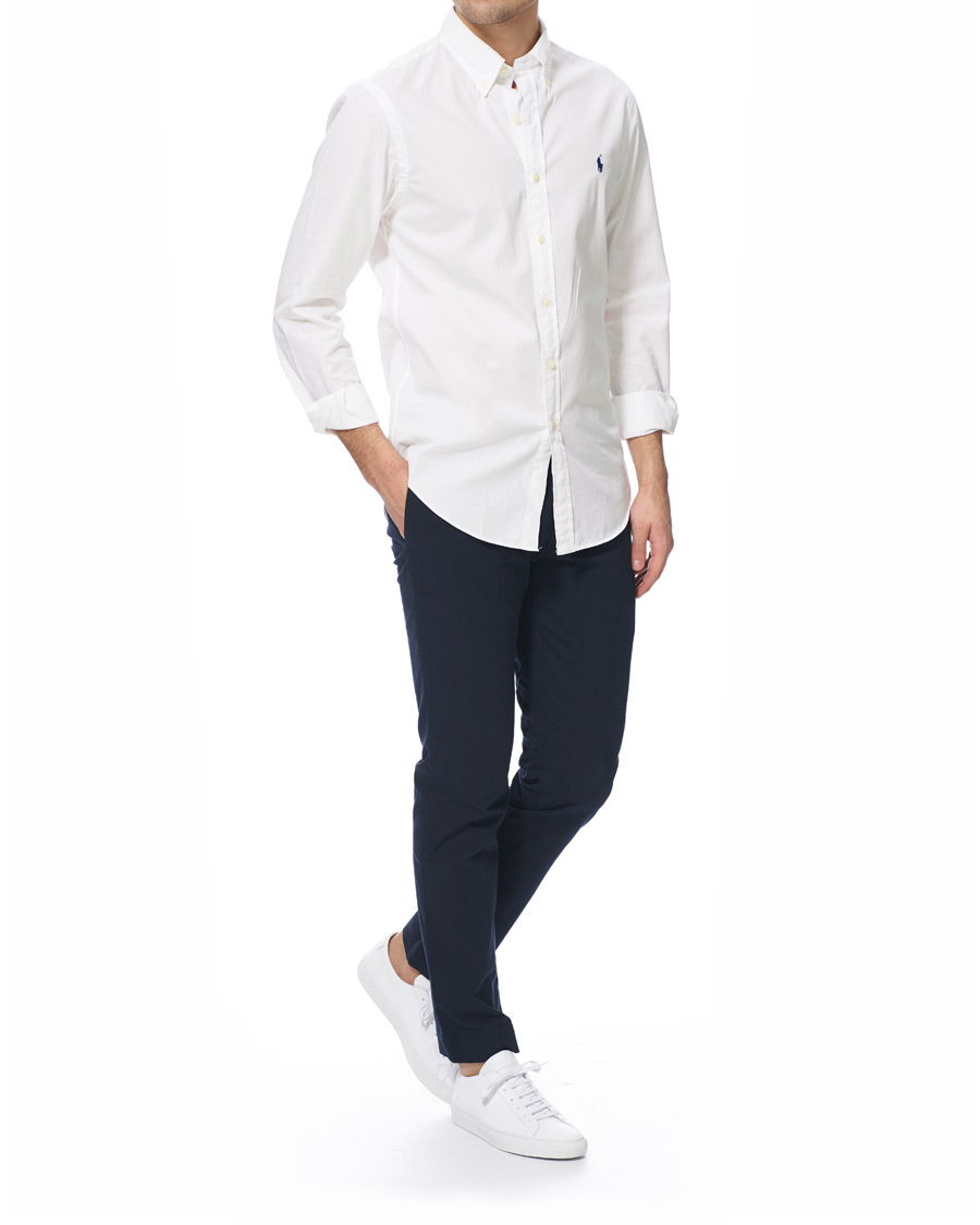Herre | Skjorter | Polo Ralph Lauren | Slim Fit Featherweight Twill Shirt White
