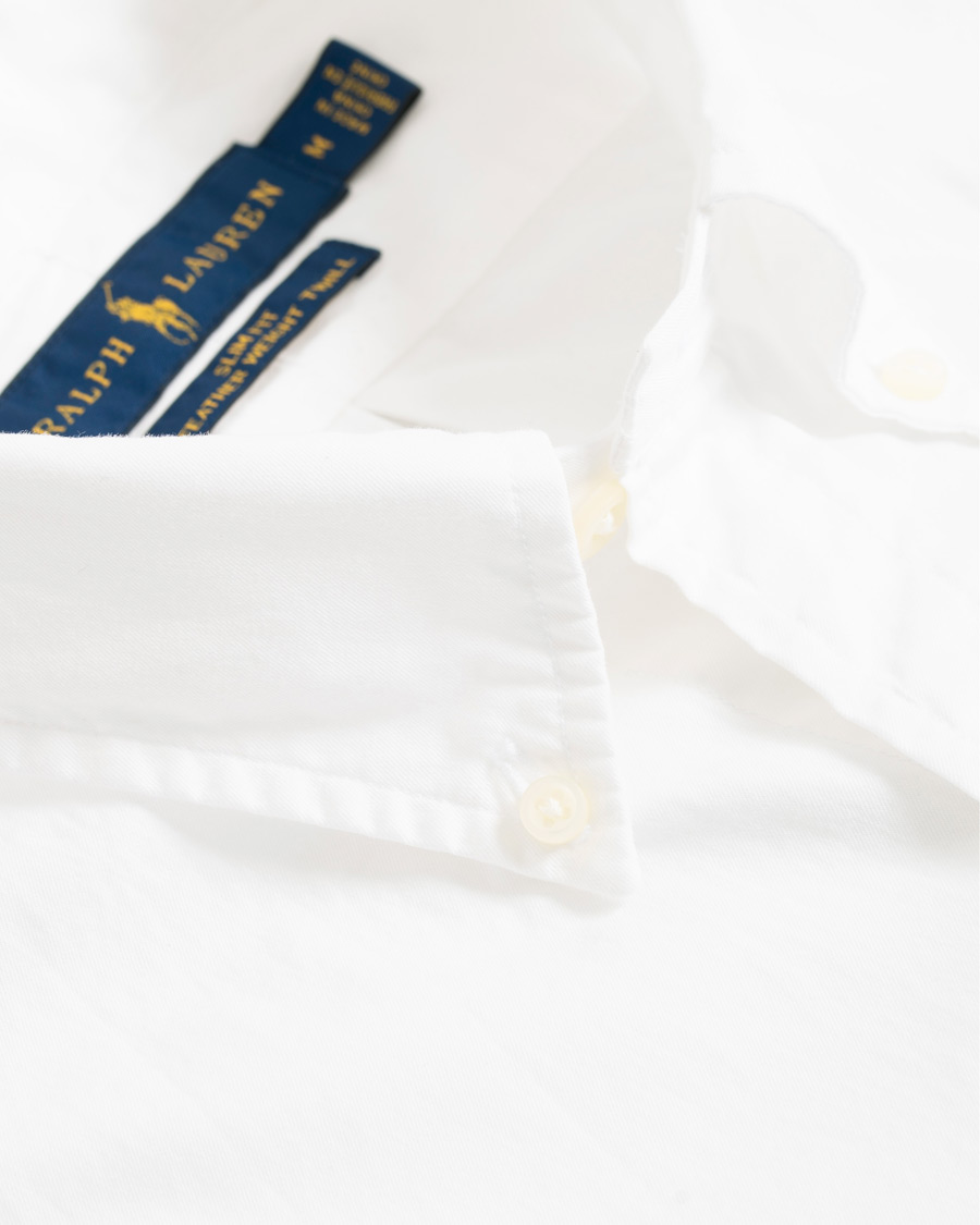 Herre | Skjorter | Polo Ralph Lauren | Slim Fit Featherweight Twill Shirt White