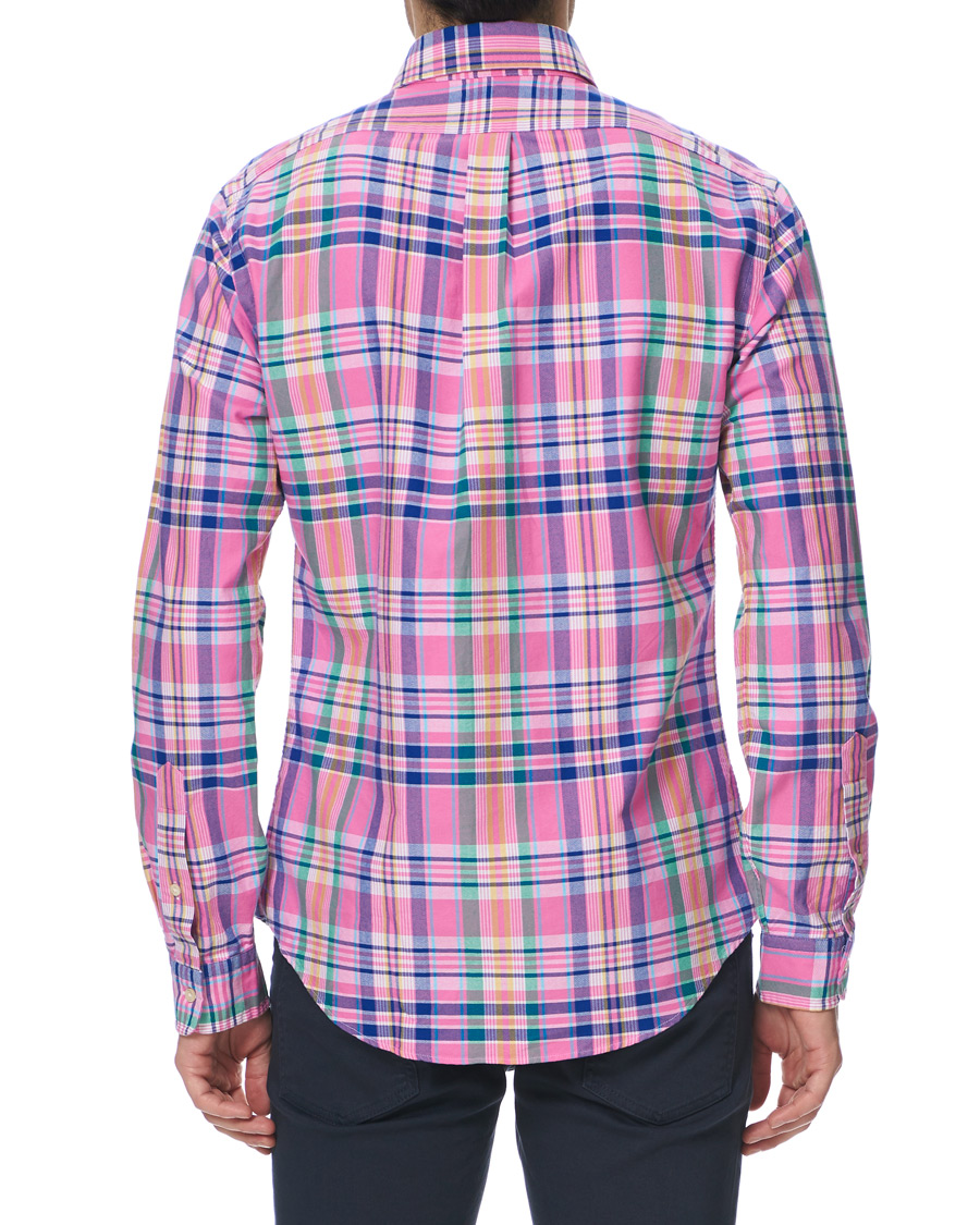 Herre | Skjorter | Polo Ralph Lauren | Slim Fit Oxford Check Shirt Resort Rose