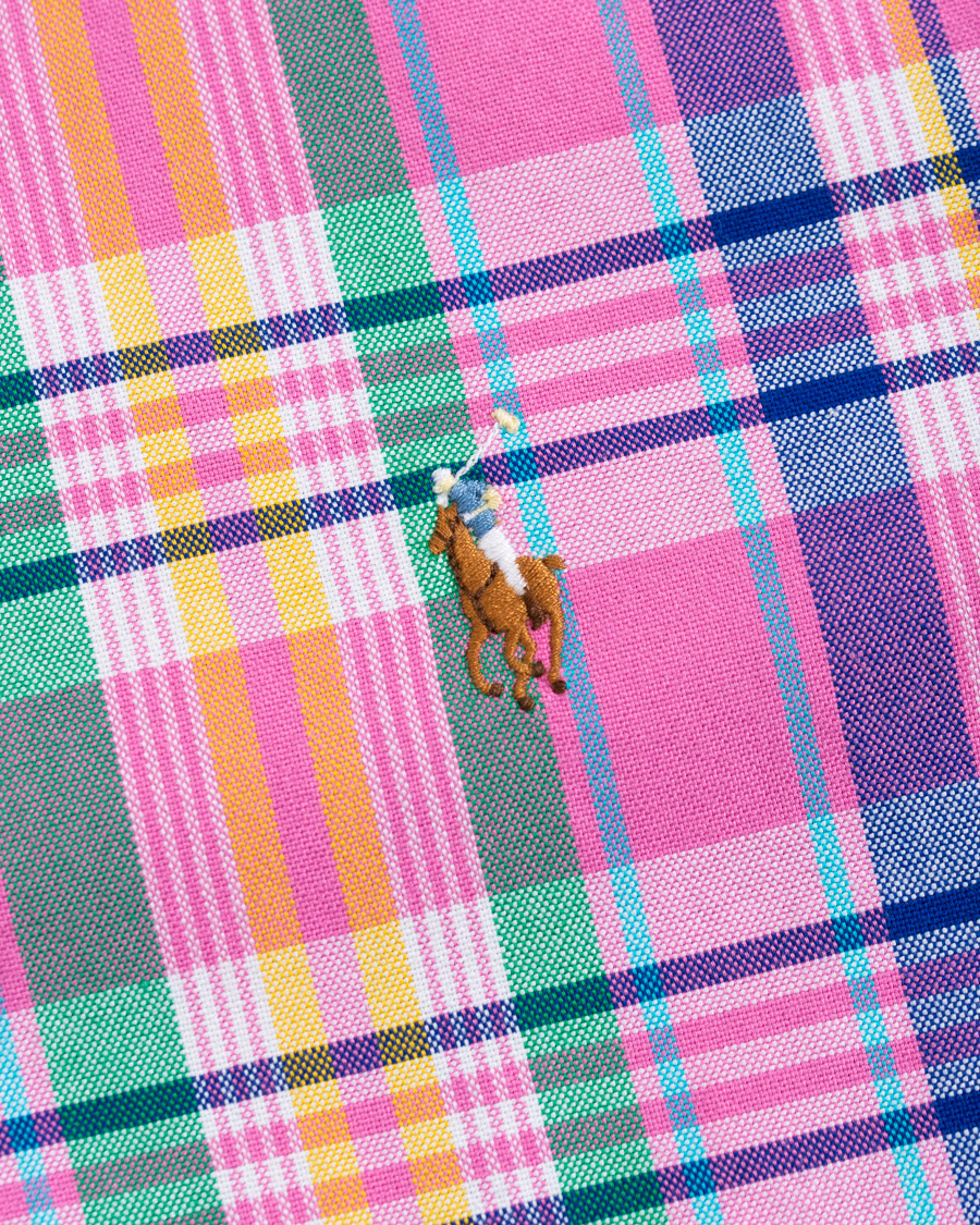 Herre | Skjorter | Polo Ralph Lauren | Slim Fit Oxford Check Shirt Resort Rose