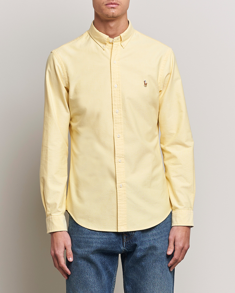 Herr | Oxfordskjortor | Polo Ralph Lauren | Slim Fit Oxford Button Down Shirt Yellow