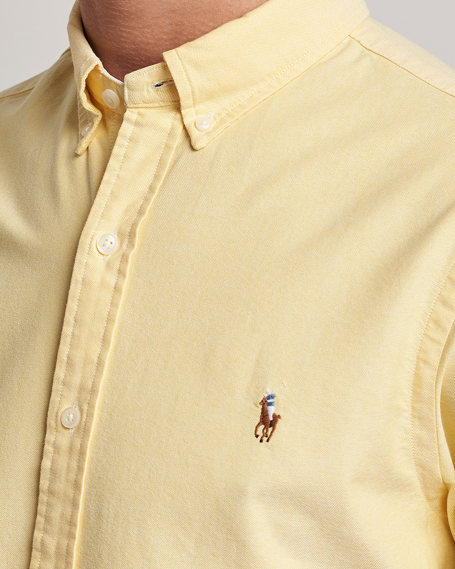 Herre | Skjorter | Polo Ralph Lauren | Slim Fit Oxford Button Down Shirt Yellow