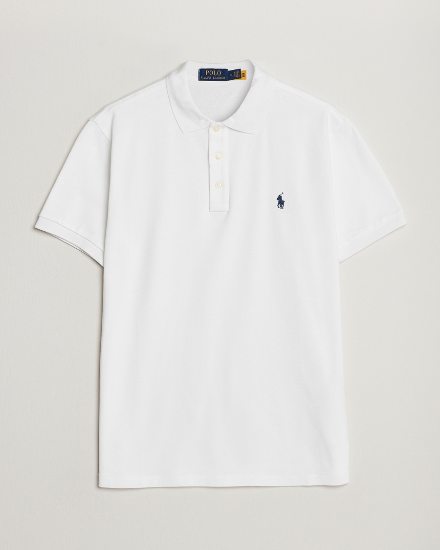 Herre | Pikéer | Polo Ralph Lauren | Custom Fit Spa Terry Polo White