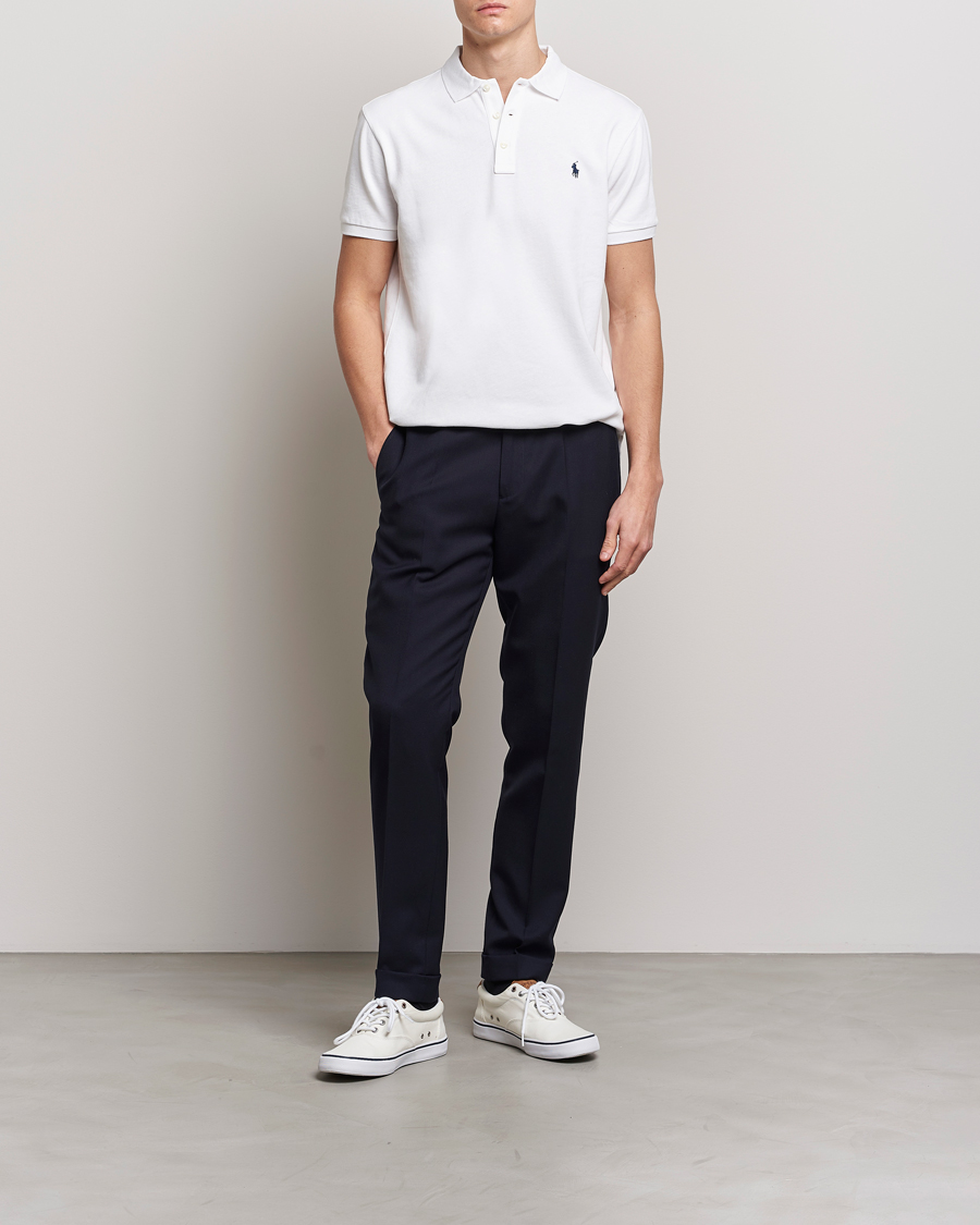 Herre | Pikéer | Polo Ralph Lauren | Custom Fit Spa Terry Polo White