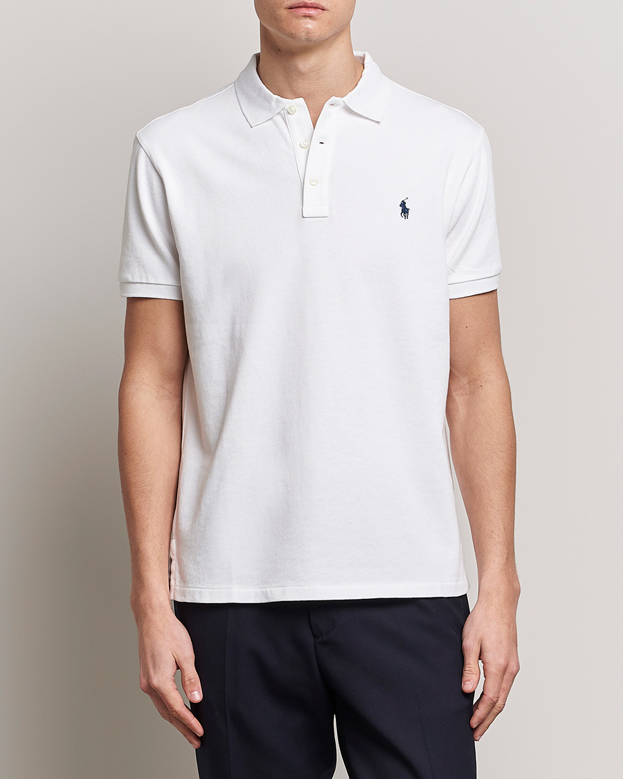 Herre | Kortermet piké | Polo Ralph Lauren | Custom Fit Spa Terry Polo White
