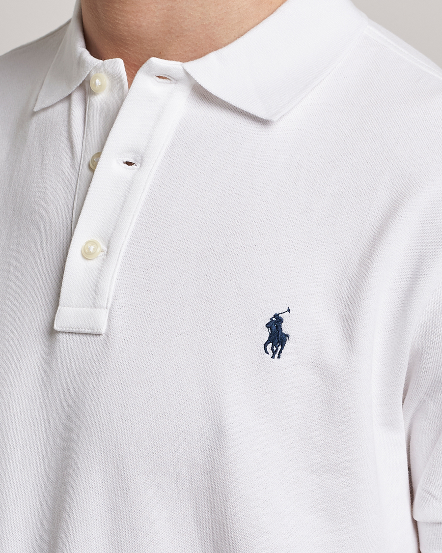 Herre | Pikéer | Polo Ralph Lauren | Custom Fit Spa Terry Polo White