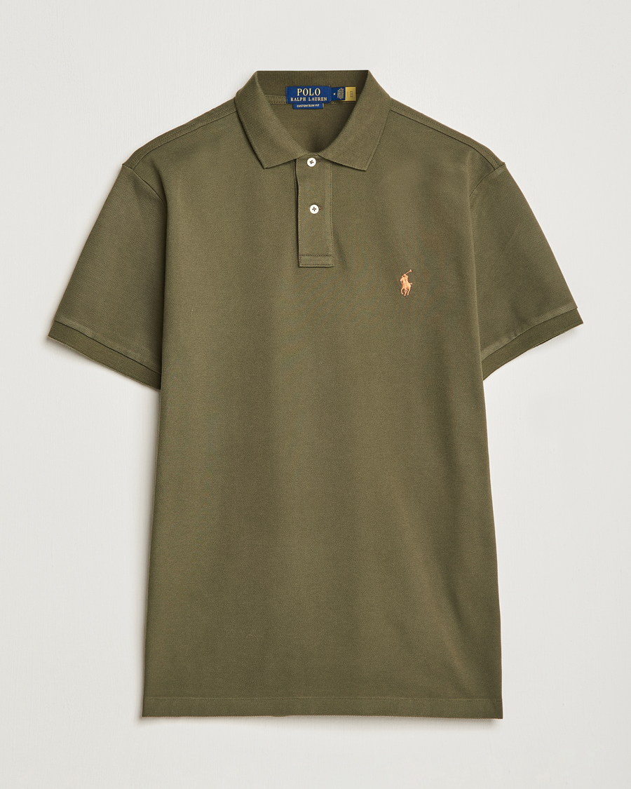 Herre | Pikéer | Polo Ralph Lauren | Custom Slim Fit Polo Canopy Olive