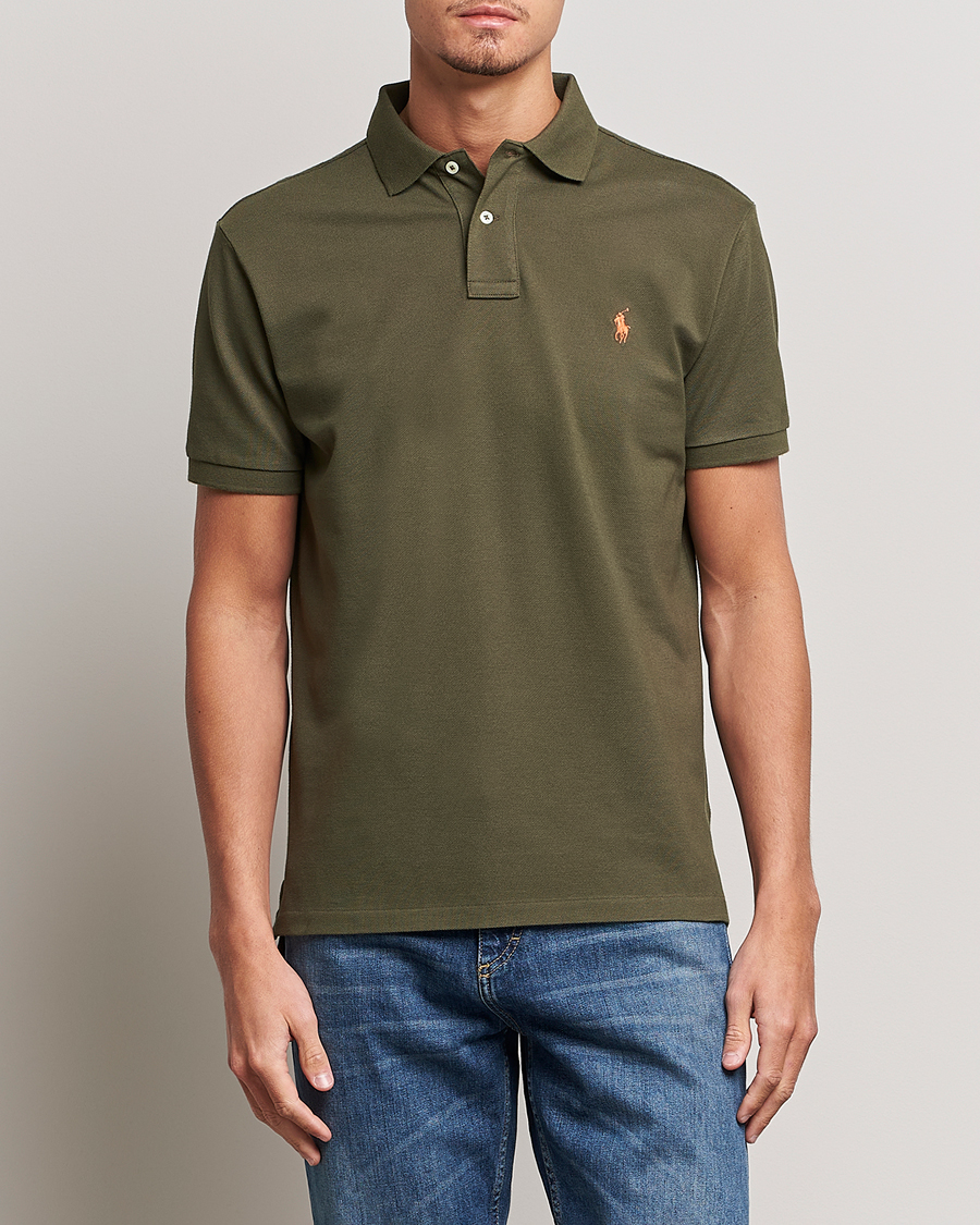 Herre | Pikéer | Polo Ralph Lauren | Custom Slim Fit Polo Canopy Olive