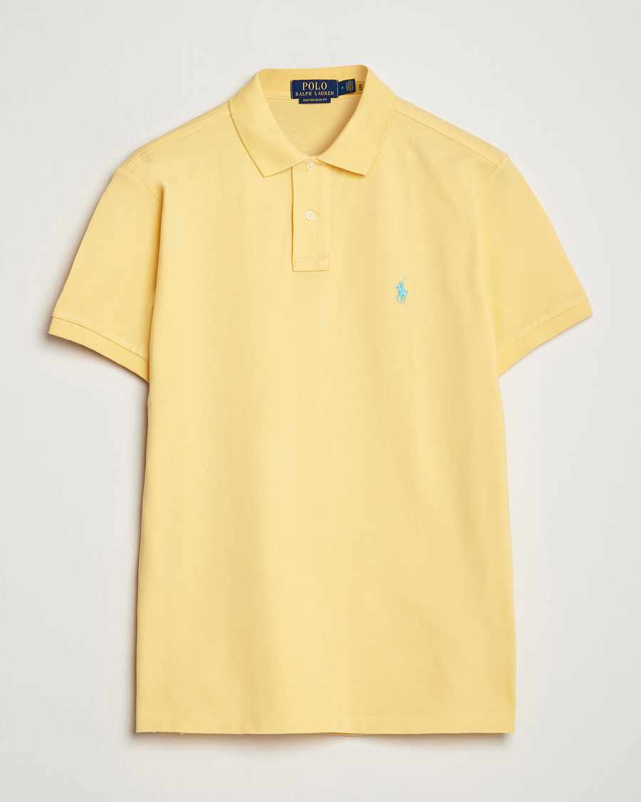 Herre | Pikéer | Polo Ralph Lauren | Custom Slim Fit Polo Corn Yellow