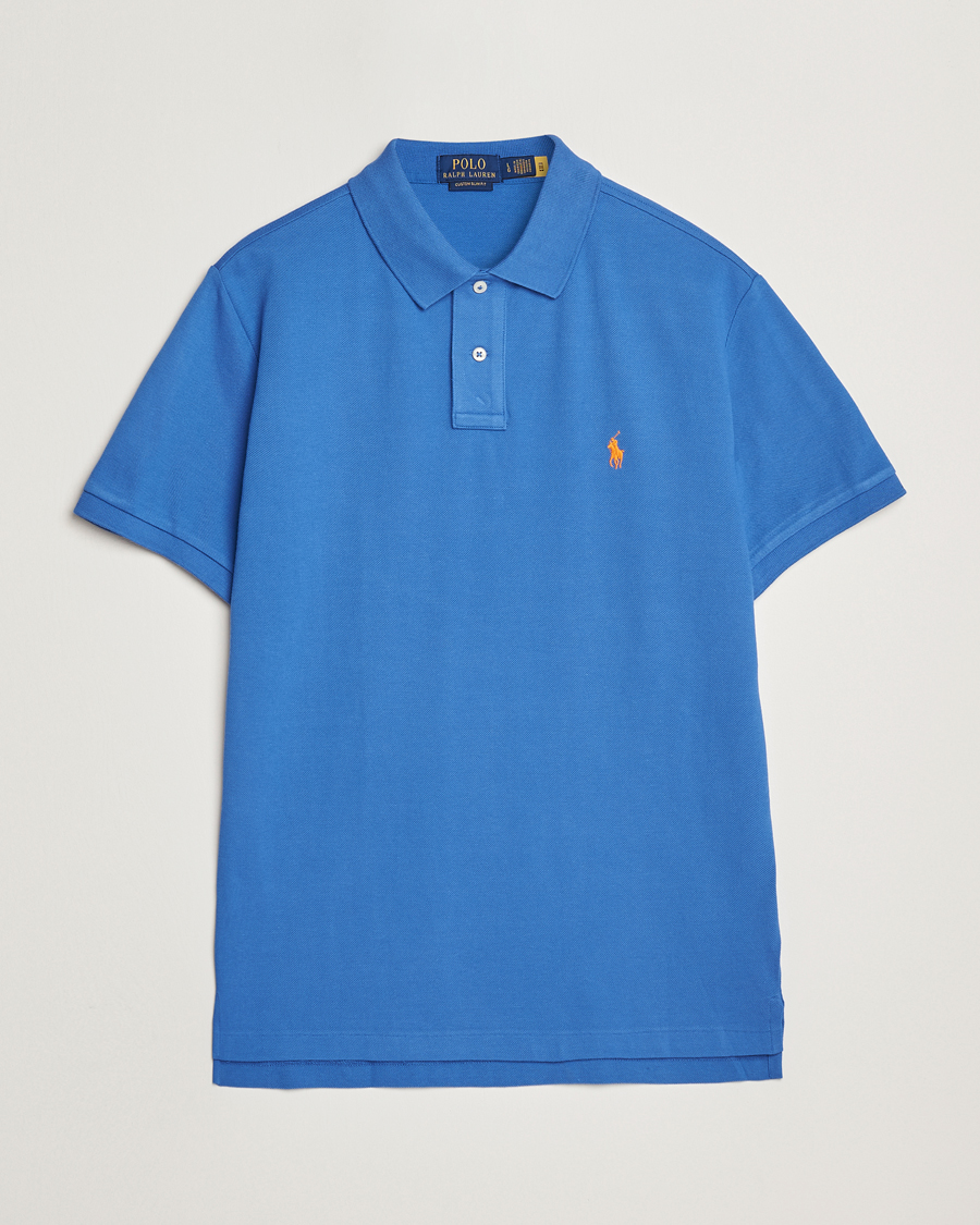 Herre | Pikéer | Polo Ralph Lauren | Custom Slim Fit Polo New Iris Blue