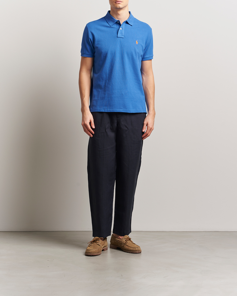 Herre | Pikéer | Polo Ralph Lauren | Custom Slim Fit Polo New Iris Blue