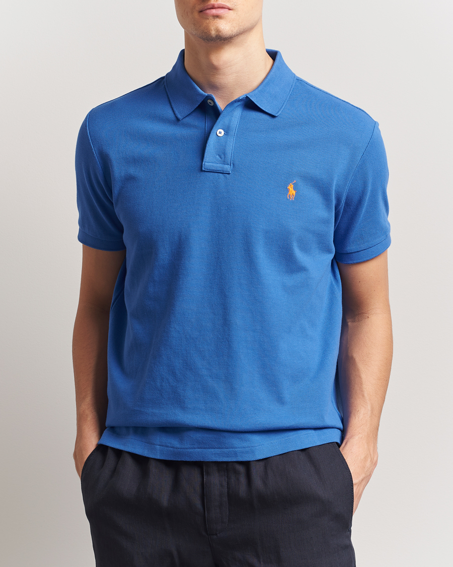 Herre | Pikéer | Polo Ralph Lauren | Custom Slim Fit Polo New Iris Blue