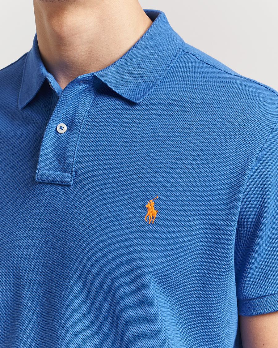 Herre | Pikéer | Polo Ralph Lauren | Custom Slim Fit Polo New Iris Blue