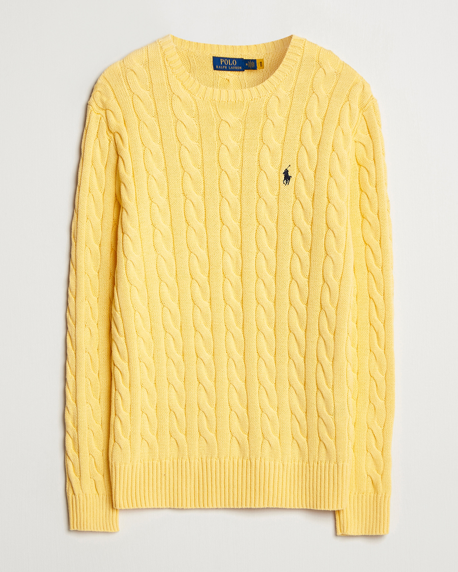 Herre | Gensere | Polo Ralph Lauren | Cotton Cable Pullover Fall Yellow
