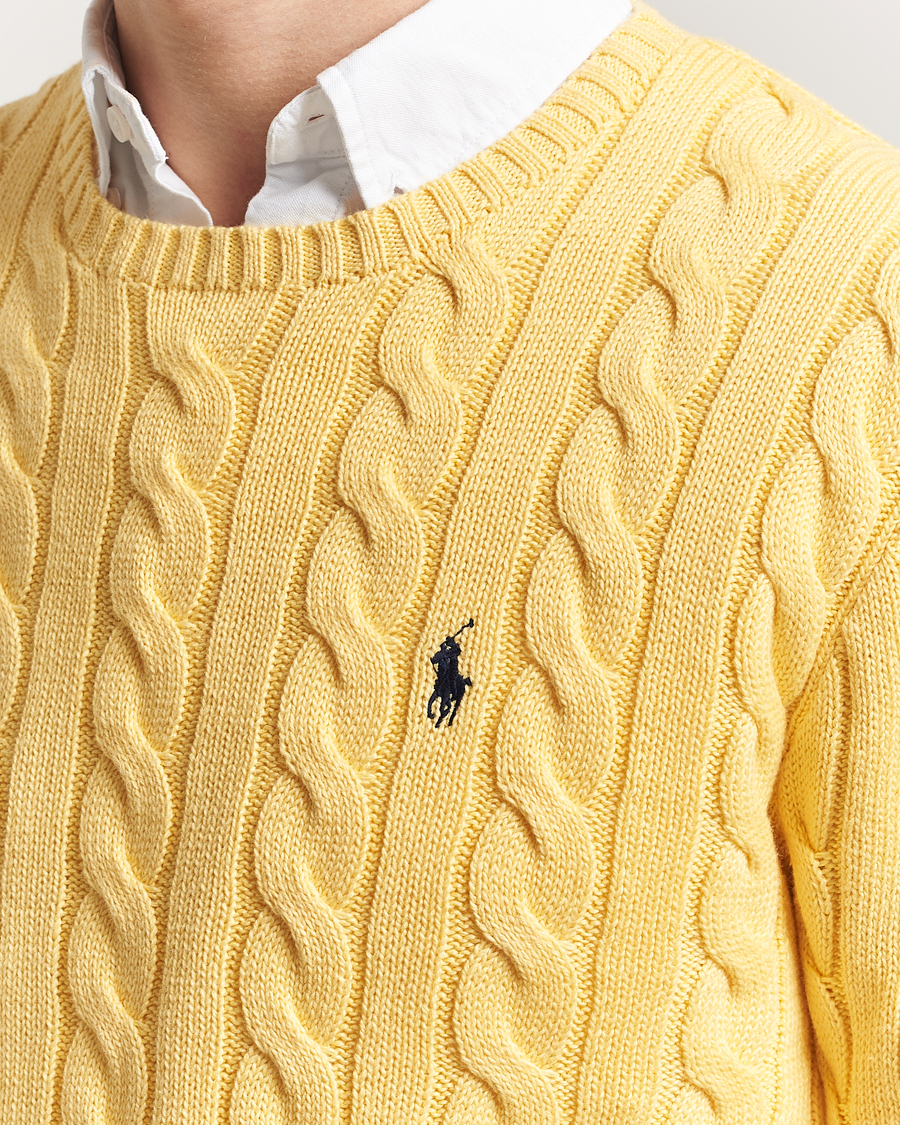 Herre | Gensere | Polo Ralph Lauren | Cotton Cable Pullover Fall Yellow