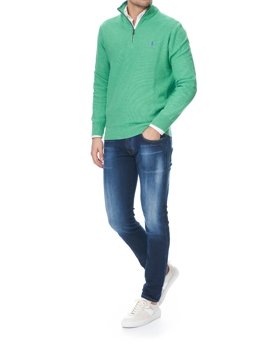 Herre | Gensere | Polo Ralph Lauren | Texture Half Zip Green Heather